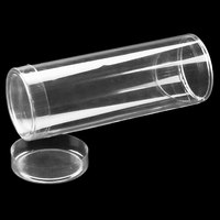 Boîte ronde en plastique de taille personnalisée transparente Boîtes en plastique PET en acétate Cylindre en plastique PVC pliable de nouveau style