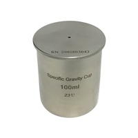 Taza de densidad de acero inoxidable BGD/taza de gravedad específica 37ml/50ml/100ml, adecuada para probar el peso específico del líquido