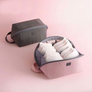 Travel Use Underwear Storage <b>Bag</b> Portable Washable Cosmetic <b>Bag</b> Shell Shape Bra Underwear - Product Image 1