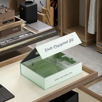 Boîtes cadeaux en carton rigide avec fermeture magnétique, emballage de luxe avec logo personnalisé, poignée en ruban