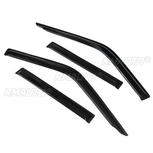 New 4x Car Side Window Wind <b>Deflectors</b> Tinted Awnings Wind Shelters Sun <b>Rain</b> Guard Shelter for Nissan for Navara D22 1997-2015 - Product Image 1