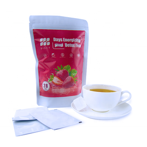 Private Label Angepasster 28-Tage Erdbeer-Geschmack Kräuter-Detox-Tee zur Darmreinigung & Schönheitsvorteilen für Erwachsene - Product Image 2