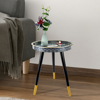 Plateau de service de luxe décoratif, idéal pour les voyages, ensemble de plateaux de service pour aliments, plateau de buffet, plateau en plastique, vente en gros
