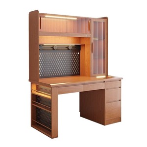 Solid Wood Japanese Style <b>Desk</b> With Bookshelf Integrated Home <b>Study</b> Furniture Cherry Wood Computer <b>Desk</b> Office <b>Study</b> <b>Desk</b> - Product Image 5