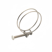 Collier de serrage à ressort double en acier inoxydable réglable de haute qualité pour usage automobile métrique et impérial