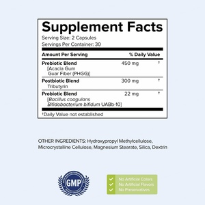 Extracto Herbal Premium, Probiótico y Prebiótico, Apoyo para una Salud Intestinal Óptima para Hombres y Mujeres, Cápsulas Probióticas para la Salud, 60 Cápsulas - Product Image 3