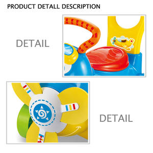 Voiture à pédales en plastique pour enfants, jouet avion de dessin animé - Product Image 4