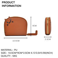 Dompet Koin Wanita Desain Fashion Lucu dengan Ritsleting untuk Wanita dan Pria