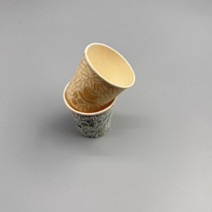 Vaso de papel desechable de pared simple o doble, material de cartón kraft, impresión personalizada para café, té, bebidas, uso en restaurantes - Product Image 2