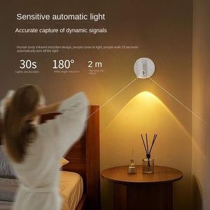 Lampe murale à induction magnétique, veilleuse LED intelligente avec capteur, RGB et 3 couleurs réglables, commande tactile, rechargeable par USB - Product Image 5