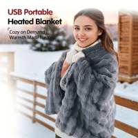 Couverture chauffante électrique USB multifonction Pakcare pour l'automne et l'hiver