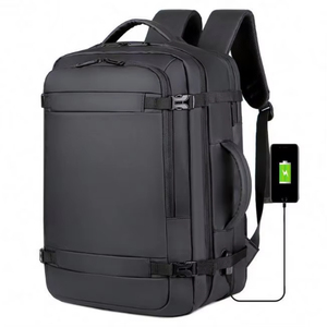 Échantillon gratuit, fabrication sur mesure, vente en gros, sac à dos pour garçon en cuir anti-éclaboussures, sac à dos pour ordinateur portable imperméable pour étudiant. - Product Image 3