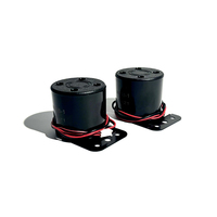 Sirène d'alarme active piézoélectrique SWT 12V DC 105dB à forte sonorité avec support de montage et câble pré-câblé pour système d'alarme de sécurité