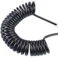 Tuyau de frein à Air de remorque de camion Flexible à haute pression haute durabilité PA Nylon spirale ressort hélicoïdal enroulé Kabel/fil tuyaux en caoutchouc