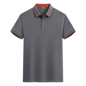 Camiseta Polo Gris Personalizada Leapmotor, Manga Corta, Color Sólido con Ribete en Contraste, Uniforme de Trabajo para Tienda de Autos 4S, para Hombre y Mujer - Product Image 1