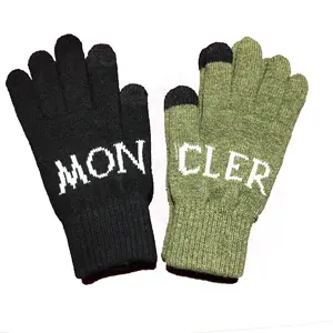 Winter Magic Gloves Touch Screen Women Men Warm Stretch Knitted Wool Mittens Decorative Pattern Acrylic Gloves