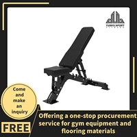 Banc de musculation robuste réglable en poids / Banc plat / Banc incliné / Banc décliné