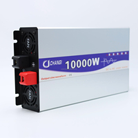 Nouvel onduleur à onde sinusoïdale pure 2025 8000W/10000W avec écran LCD, double prise DC12V/24V/48V/60V/72V, onduleur solaire pour maison, camping-car, hors réseau