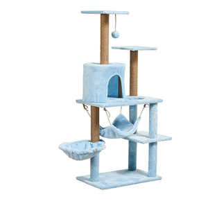 <b>Cat</b> Scratching Post for the Wall Big <b>Large</b> <b>Cat</b> Scratcher Tree <b>Tower</b> Wooden <b>Cat</b> Tree House - Product Image 1