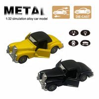 Modèle de voiture classique antique en métal à l'échelle 1:32, voitures vintage, véhicule miniature en métal, jouet de collection, cadeaux