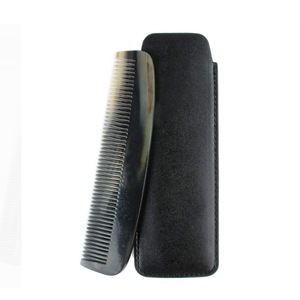 Funda de cuero para peine de cuerno hecha a medida, regalo de funda de cuero para peine para el Día de la Madre, bolsa de almacenamiento para tabla gua sha. - Product Image 1
