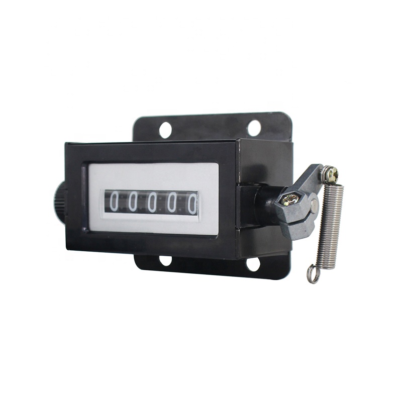 220VAC 5 цифр 0-99999 Механический поворотный счетчик D67-F с пружиной