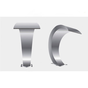 น้ำตก OEM สำหรับสระว่ายน้ำกลางแจ้งสแตนเลสสระว่ายน้ำน้ำพุปลาโลมาน้ำตกขนาด600*300มม. - Product Image 4