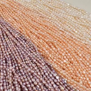 Perla Barroca Natural de Agua Dulce de 4-5 mm, Blanca, Genuina, Semiterminada, con Orificio Recto, Luz en Ambos Lados, Rentable - Product Image 4