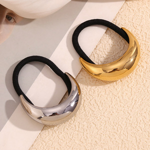 Accessori per capelli moda 2025 con design minimamente progettato per capelli 316L acciaio inossidabile 18K PVD in <span class=keywords><strong>oro</strong></span> orecchino a forma di luna molletta per capelli - Product Image 3