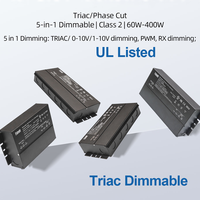 Boîtier d'éclairage extérieur étanche IP65 100W/200W/300W avec driver LED à mode de gradation Triac/Phase Cut, transfert d'énergie AC-DC /CE