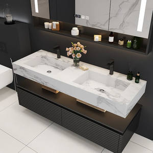 Gaya Eropa 72 42 <span class=keywords><strong>48</strong></span> <span class=keywords><strong>In</strong></span> <span class=keywords><strong>Vanity</strong></span> Kamar Mandi Cermin Lemari Desain Modern - Product Image 4