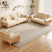 Meubles de salon personnalisés de style nordique, fabriqués en usine, meilleur prix, sur mesure, en stock, livraison directe, canapés en bois et en tissu.
