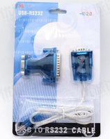 Nuevo Cable Adaptador Convertidor USB 2.0 a Puerto COM RS232 de 9 Pines SERIELO DB25 DB9 para Windows 98/ME/2000/Windows 0.8M