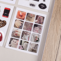 Set di Adesivi Retrò Y2K Chic, Decalcomanie Impermeabili in PVC con Citazioni e Stampe di Gatti per Diari, Agende, Scrapbook e Decorazioni per Laptop