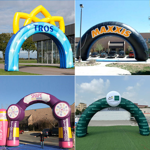 Arco Inflable para Eventos, Arco <span class=keywords><strong>de</strong></span> Entrada y Salida con Impresión <span class=keywords><strong>Completa</strong></span> para Carreras y Actividades al Aire Libre - Product Image 2