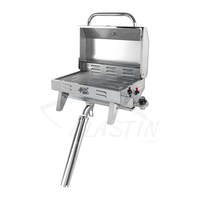 Accessoires de yacht de qualité supérieure, barbecue de bateau en acier inoxydable à angle réglable
