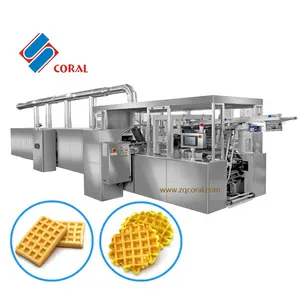 Waffle/otomatik yumuşak Waffle üretim hattı/diğer aperatif makineleri/endüstriyel Waffle makinesi
