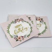 Serviettes en papier personnalisées écologiques, jetables, pour restaurants, avec logo personnalisé, prix de gros abordable