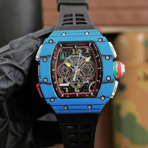 2026 Designer Red Carbon Fiber 65-01 Mechanical <b>Watch</b>, High-Quality Sapphire Crystal Hollow Automatic Timepiece - Product Image 3