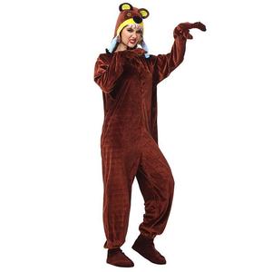 Disfraz de oso para mujer, mono de terciopelo, conjunto de ropa para cosplay de Halloween, juego de rol, para adultos, niños, unisex - Product Image 4