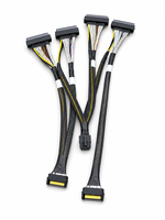 GEN5.0 MCIO-8X-to-68P Braided-Interconnect-Harness Secure-Connector Solusi Perangkat Keras Pengarah Data di Pusat Data