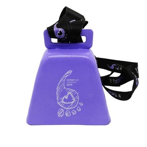Großhandel Metall Kuhglocke Werbe Noise Maker <span class=keywords><strong>Cowbell</strong></span> mit <span class=keywords><strong>Lanyard</strong></span> - Product Image 2