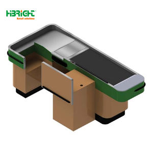 Nouvelle <span class=keywords><strong>caisse</strong></span> de supermarché en acier personnalisée bon marché de la Chine avec porte-affiche comportant un affichage de logo - Product Image 2