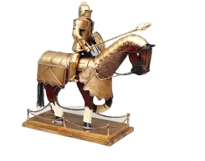 Sculpture of ancient roman warriors in armor for commercial hotel decoration