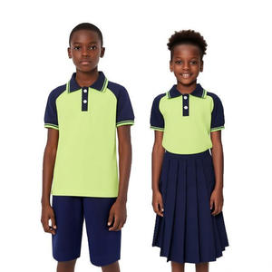 Personnalisation transfrontalière d'uniformes scolaires pour enfants, <span class=keywords><strong>uniforme</strong></span> <span class=keywords><strong>scolaire</strong></span> unisexe en coton - Product Image 1