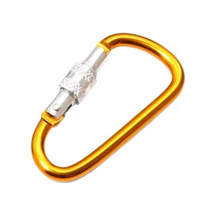 Mosquetón Tipo D de Aleación de Aluminio con Bloqueo, Tamaño 7, para Senderismo, Camping, Llavero, Varios Colores Disponibles - Product Image 3