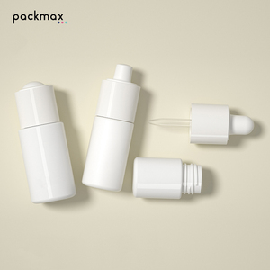 In Stock White PETG Thick Wall Dropper <b>Bottle</b> for Serum - Medical Aesthetic Small Cosmetic Refillable Container - Product Image 6