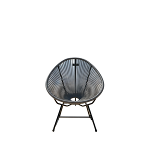 Chaise de jardin Acapulco en rotin tressé moderne pour intérieur/extérieur, confortable pour salon, salle à manger, hôtel, villa - Product Image 1