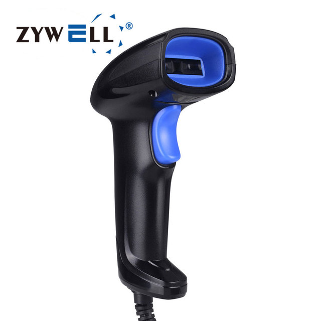 ZYWELL Barcode Scanner Inventory 1d 2d Wired Wireless Usb Rs232 Wifi Barcode Scanner bar Code Reader
