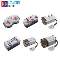 Ensemble de moteurs RC CaDA S059-01 pour blocs de construction de modèles de voitures MOC - Moteur Servo/L/M et télécommande 2.4G